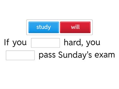 Conditional sentences type 1