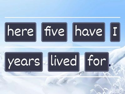 for/since, p.p , p.s , there are/is