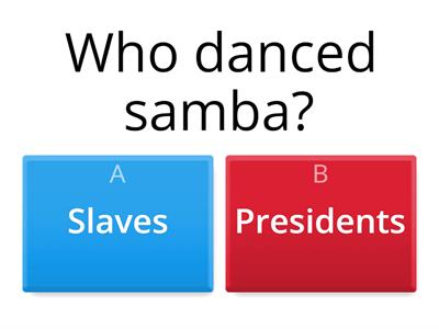 samba Dance quiz