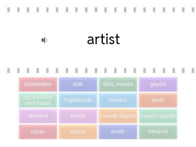 Occupations & Marital status- Unit 2.