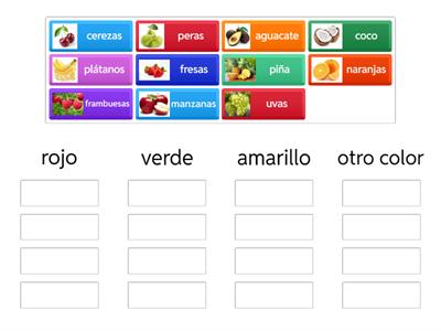 Sorting Spanish Fruits by Color
