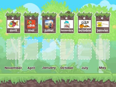 LES MOIS DE L'ANNÉE