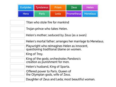 Greek Women of Legend Characters 