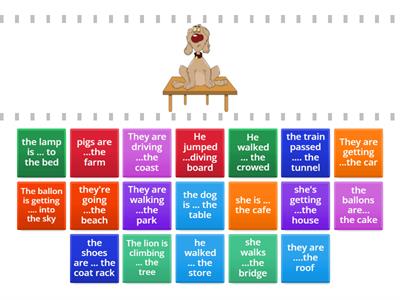 Prepositions of place and movement 