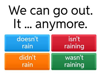 Present and Past Simple and Continuous