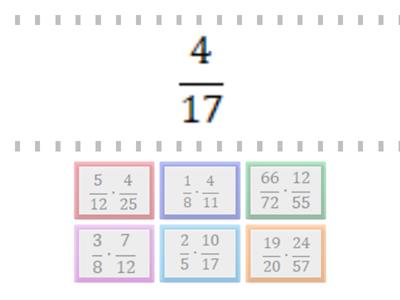 Множення звичайних дробів