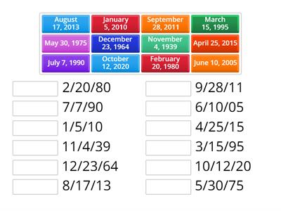 Dates