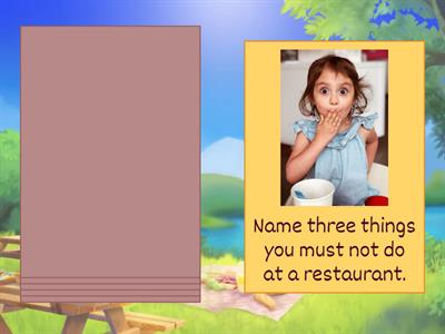 Have to - Don't Have To - Can - Can't - Must - Mustn't