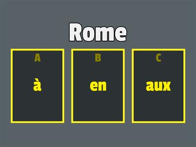 Prepositions with countries and cities