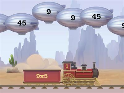 Tabla de multiplicacion del 9