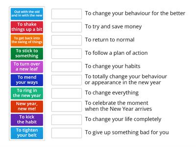 New Year Idioms (Twinkl)