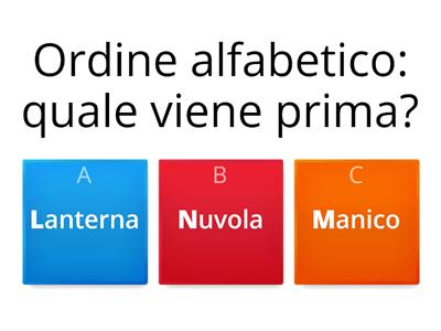 Ordine alfabetico