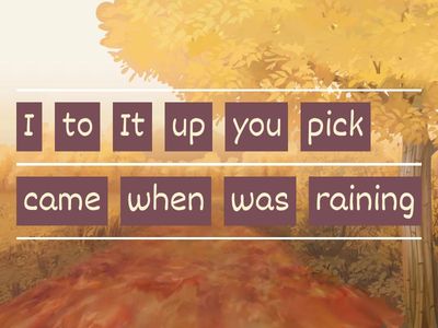 Past continuous and past simple