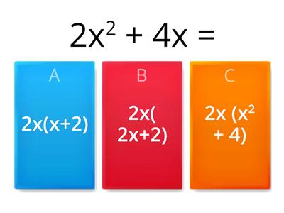 Factorising