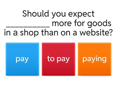 Verbs +infinitive or ing form 