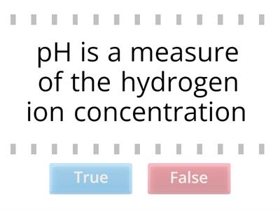 T/F pH Scale