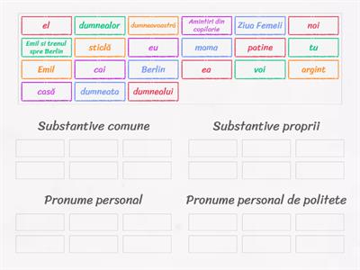 Substantive si pronume