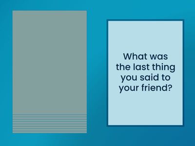  Reported speech Questions