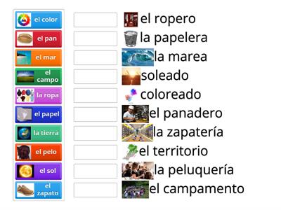 Sustantivos primitivos y derivados