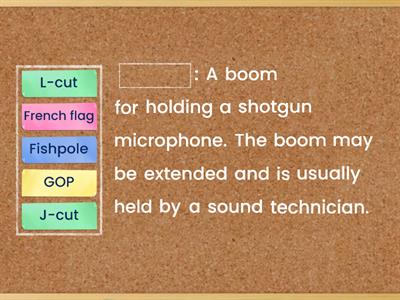 VIDEO EDITING VOCABULARY