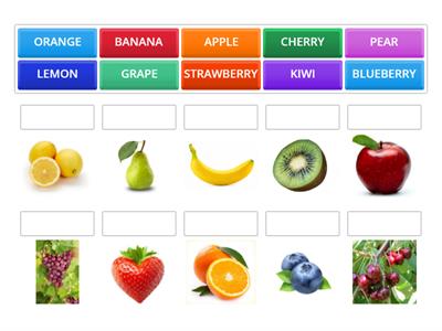 Learning about Fruits in English