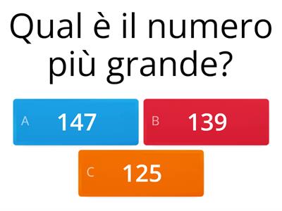 Trova il numero più grande (confronto uguale centinaia)