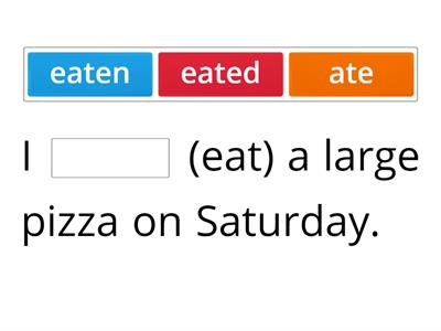 Past simple - irregular verbs