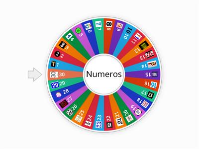 Ruleta de numeros hasta el 30