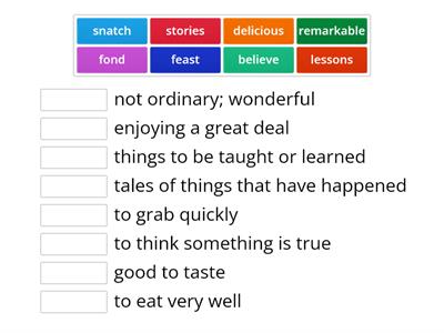 Reading Wonders Vocabulary Unit 2 Week 2 - Grade 2