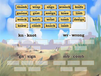 Silent Letters - kn, wr, gn, mb