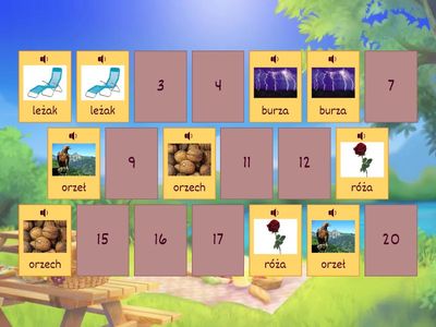 Głoska Ż / RZ wyrazy śródgłos 