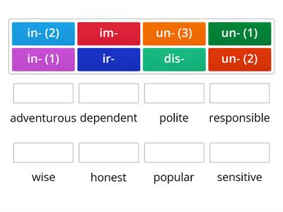 Focus 2 Unit 1 Personality adj prefixes (перед выполн. прочт. инструкцию, нажав на 3 гориз. полоски в левом нижнем углу)