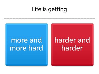 Comparisons - Gradual and Parallel Increase - B1/B2 