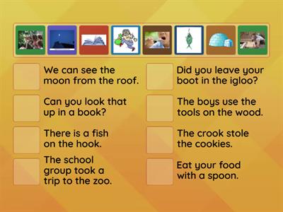 oo sentence picture match