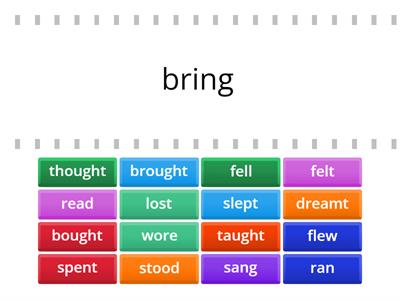 Past Tense Irregular verbs