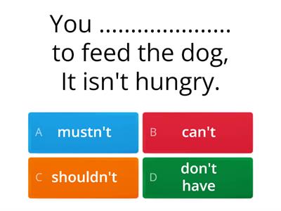 MODAL VERBS