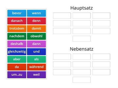 Konnektoren: Haupt- oder Nebensatz?