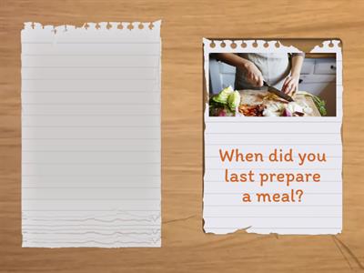 Basic 3 Speaking collocations