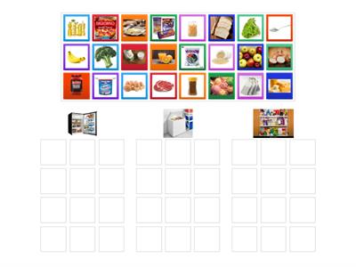 32. Fridge, freezer or cupboard sorting