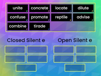 Closed/silent e or Open/silent e