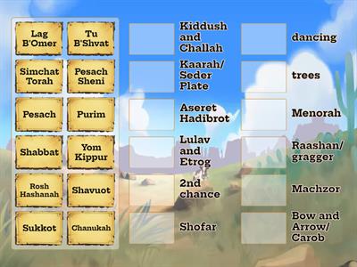 Yom Tov- Match the holiday to the item