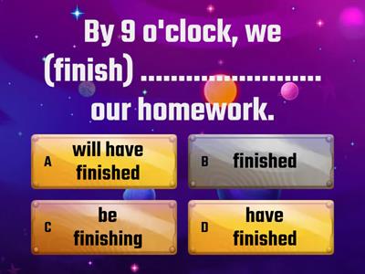 Future perfect simple