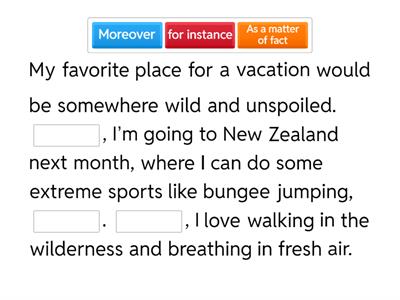 Discourse markers (recycle)