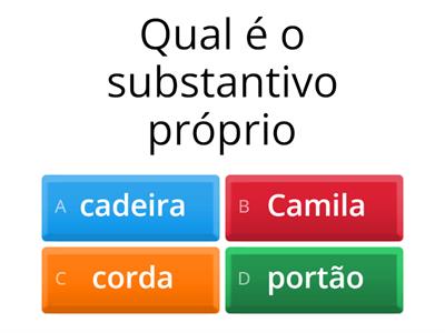 Substantivos próprio e comum