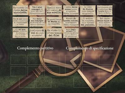 Complemento di specificazione o complemento partitivo?