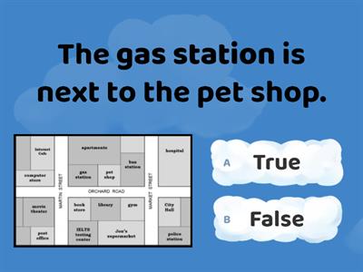 English Test N°7 - 8th Grade (Places and Directions)