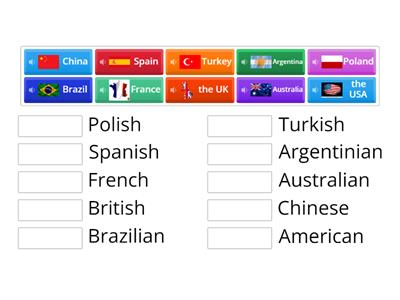 Countries and nationalities