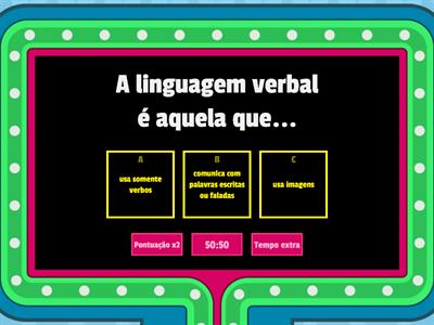 linguagem verbal e não verbal