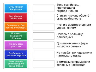 сопоставь событие