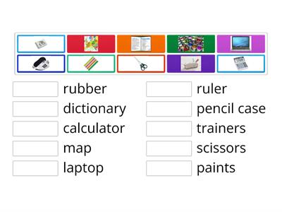 1.1 School items